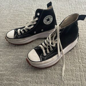 Converse Chuck Taylor All Star Lift Lugged High Tops (black/white)